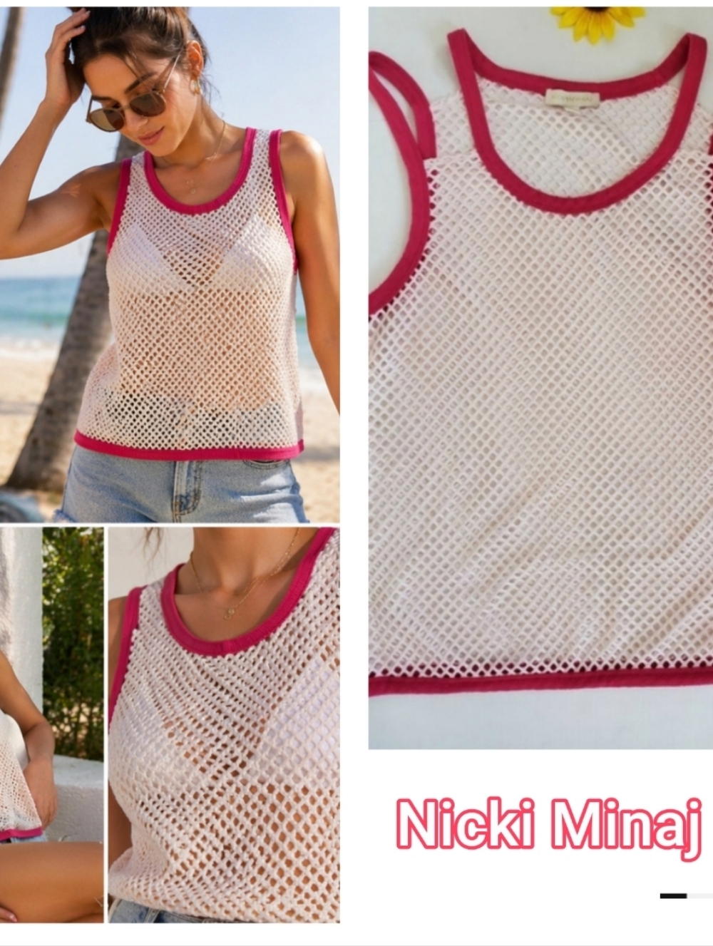 Nicki Minaj CROCHET Top Tank